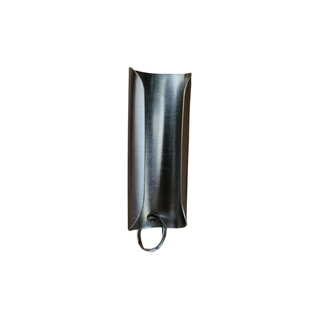 Keychain: Stainless Steel Tiny Deodorant Holder